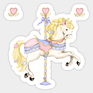 Carousel Pony Sticker